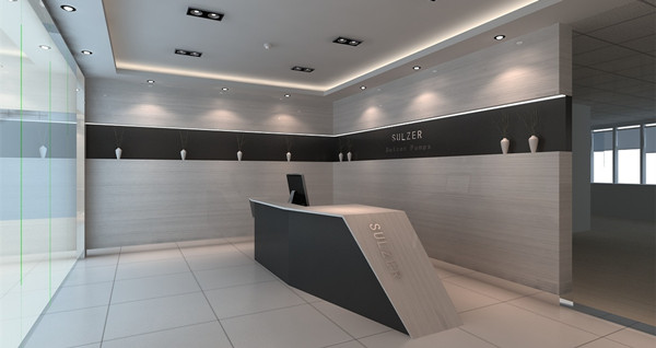 碧江上海辦公家具前臺接待區設計