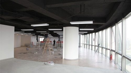 美團網新辦公地點正在緊鑼密鼓的裝修