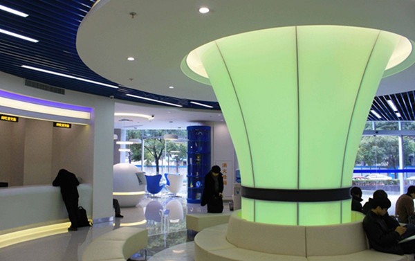 上海辦公家具品牌廠家——攜程網接待大廳1