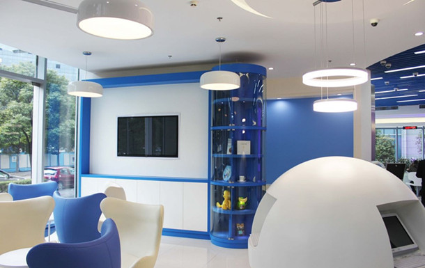 上海辦公家具品牌廠家——攜程網接待大廳2