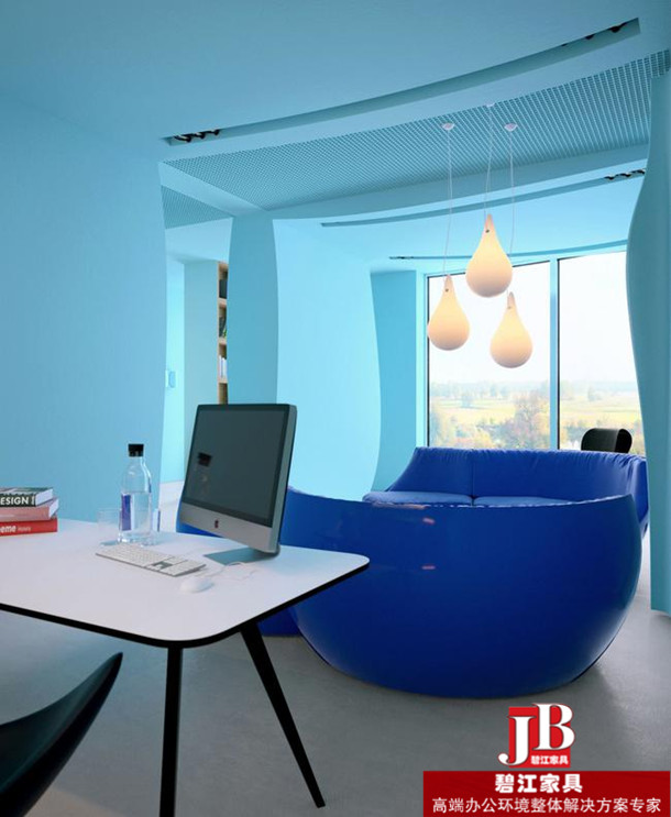 上海碧江辦公家具廠打造海洋風辦公家具空間