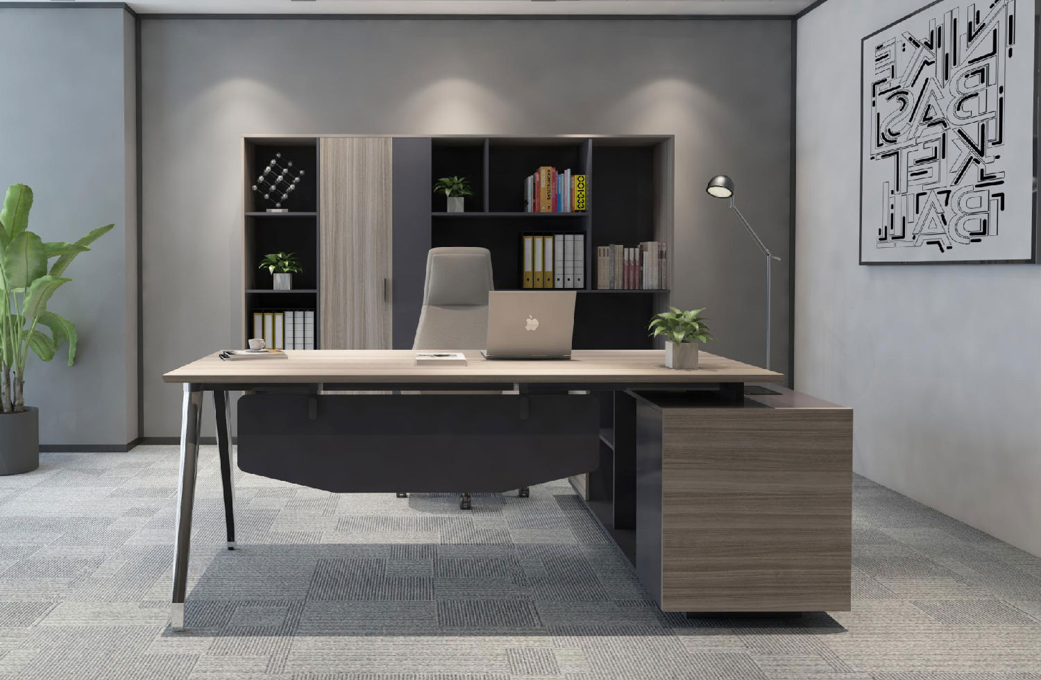 板式組合辦公桌