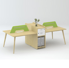 四人位辦公桌蘇萊曼橡木暖白簡約板式辦公位 四人位辦公桌蘇萊曼橡木暖白簡約板式辦公位