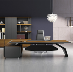 時(shí)尚總裁木質(zhì)油漆大班臺(tái) 時(shí)尚總裁木質(zhì)油漆大班臺(tái)